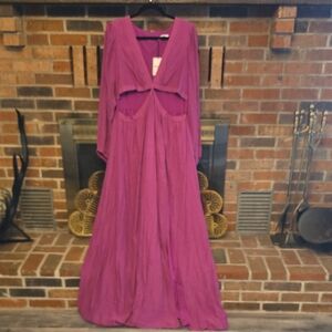 Showpo Vibrant Purple Long Sleeve Dress